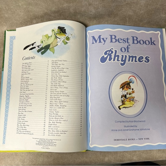 My Best Book of Rhymes Hardcover Book - Picture 3 of 4